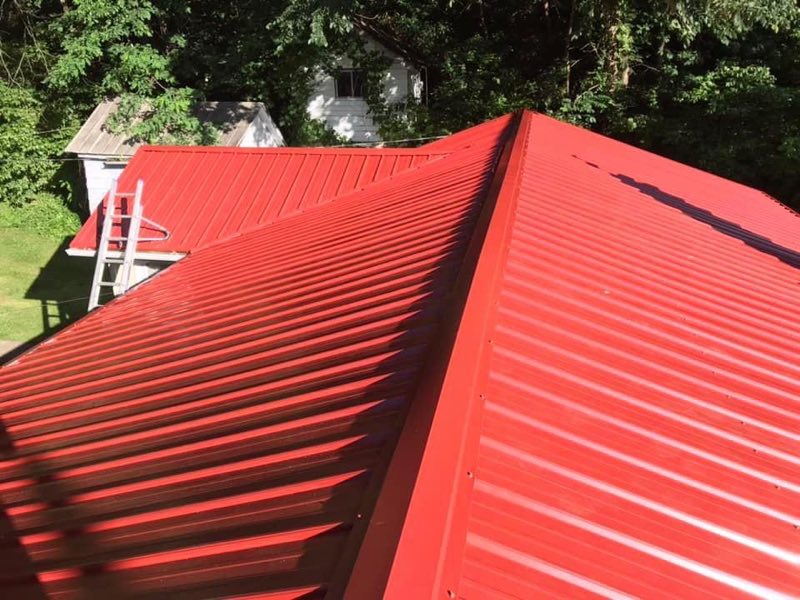 Casey&rsquo;s continuous gutters, and metal roofs. work photo