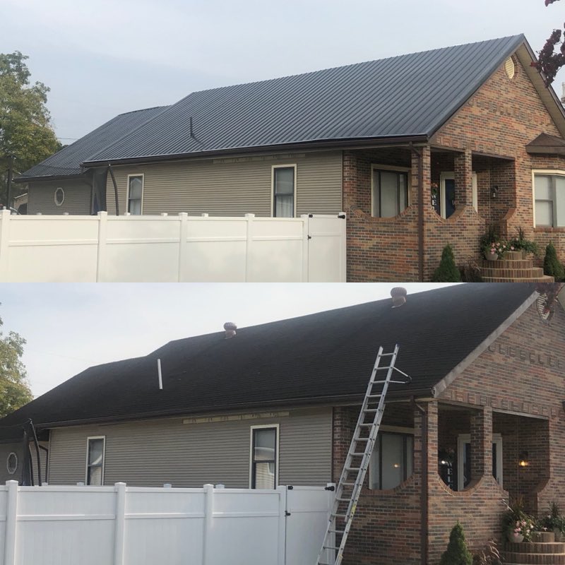 Casey&rsquo;s continuous gutters, and metal roofs. work photo