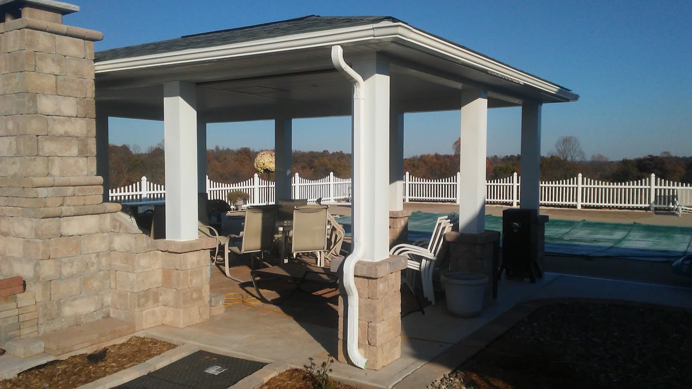 Casey&rsquo;s continuous gutters, and metal roofs. work photo