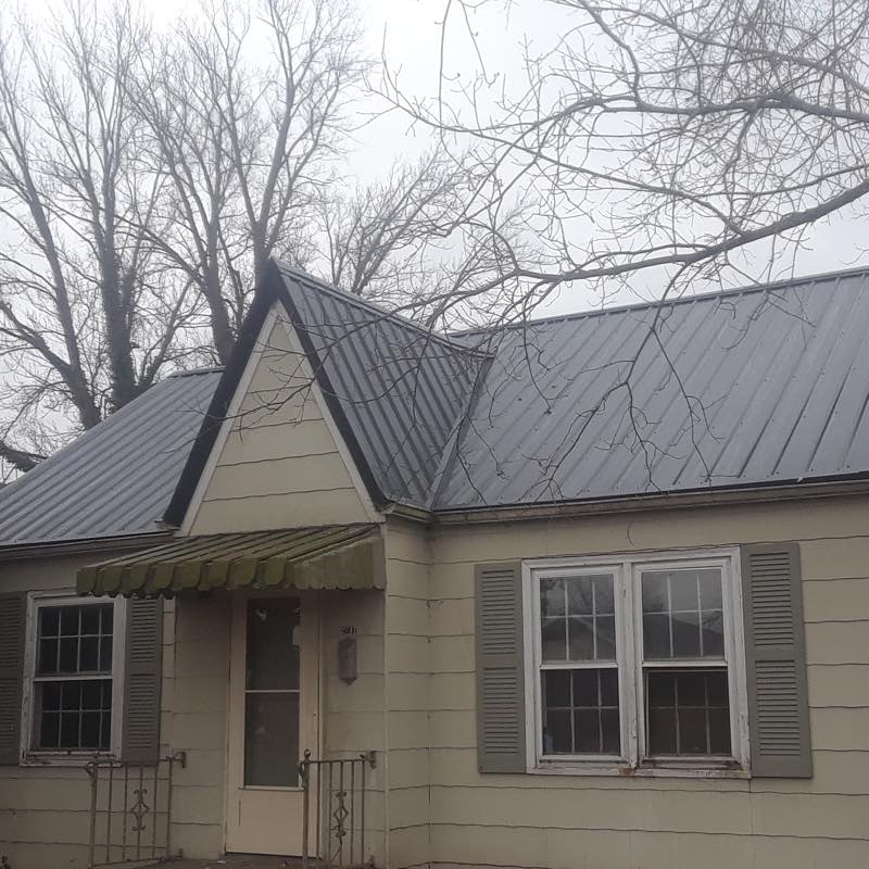 Casey&rsquo;s continuous gutters, and metal roofs. metal roof photo