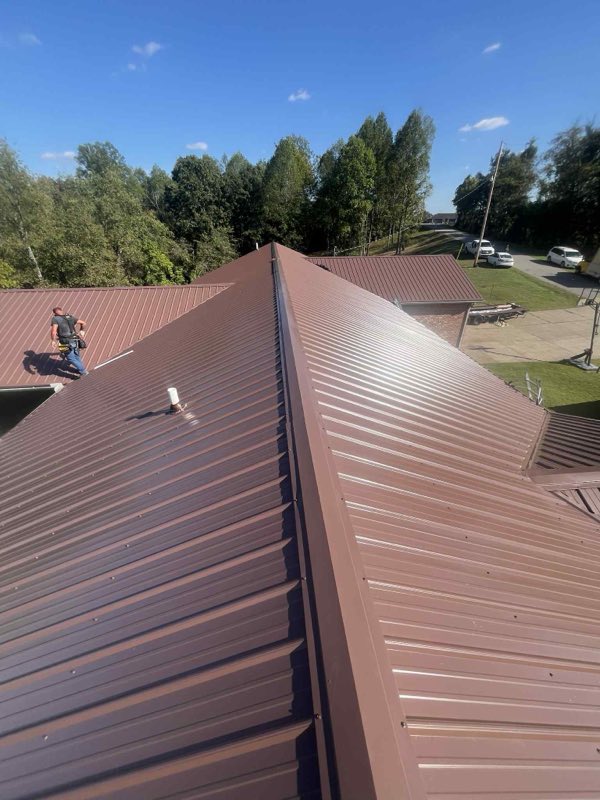 Casey&rsquo;s continuous gutters, and metal roofs. work photo
