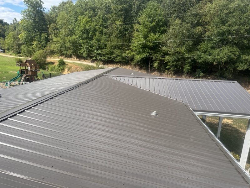 Casey&rsquo;s continuous gutters, and metal roofs. work photo